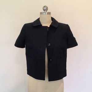 J Crew Navy Linen Jacket, size 0